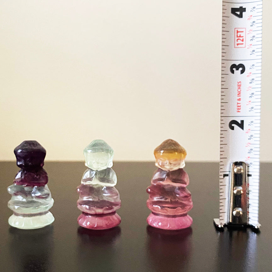 Fluorite Buddha Carving