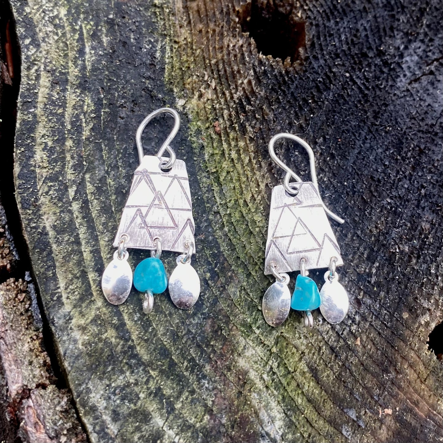 Mystic Warrior Earrings with Turquoise