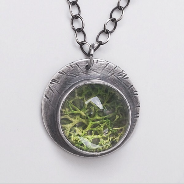 Sterling Silver Terrarium Necklace