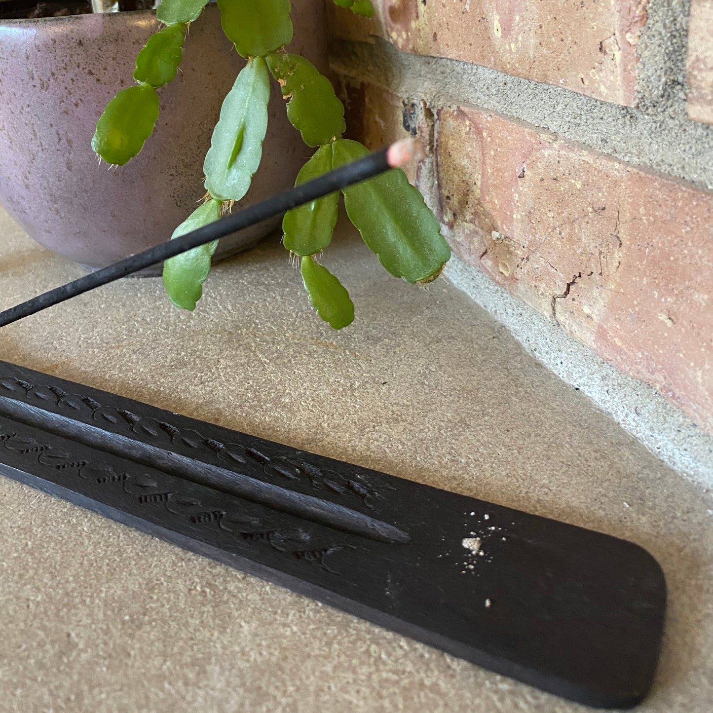 Black Wood Incense holder