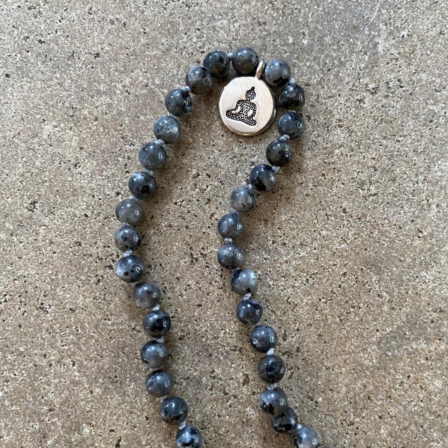 Natural Iolite Meditation Beads