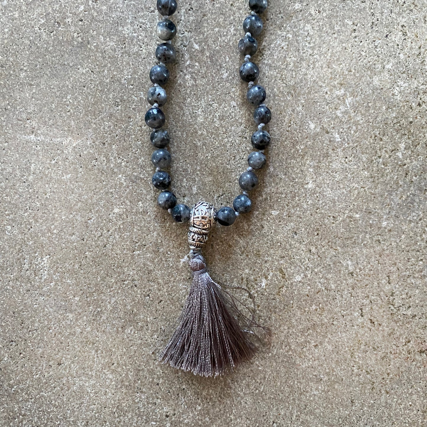 Natural Iolite Meditation Beads