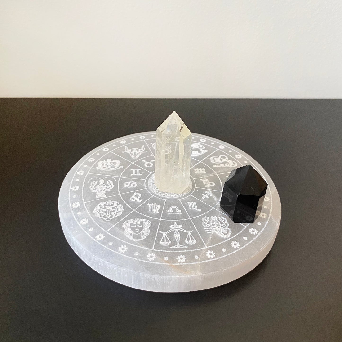 Selenite Astrological Crystal Grid